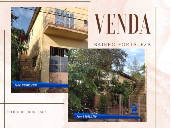 Prédio e terreno com casa antiga